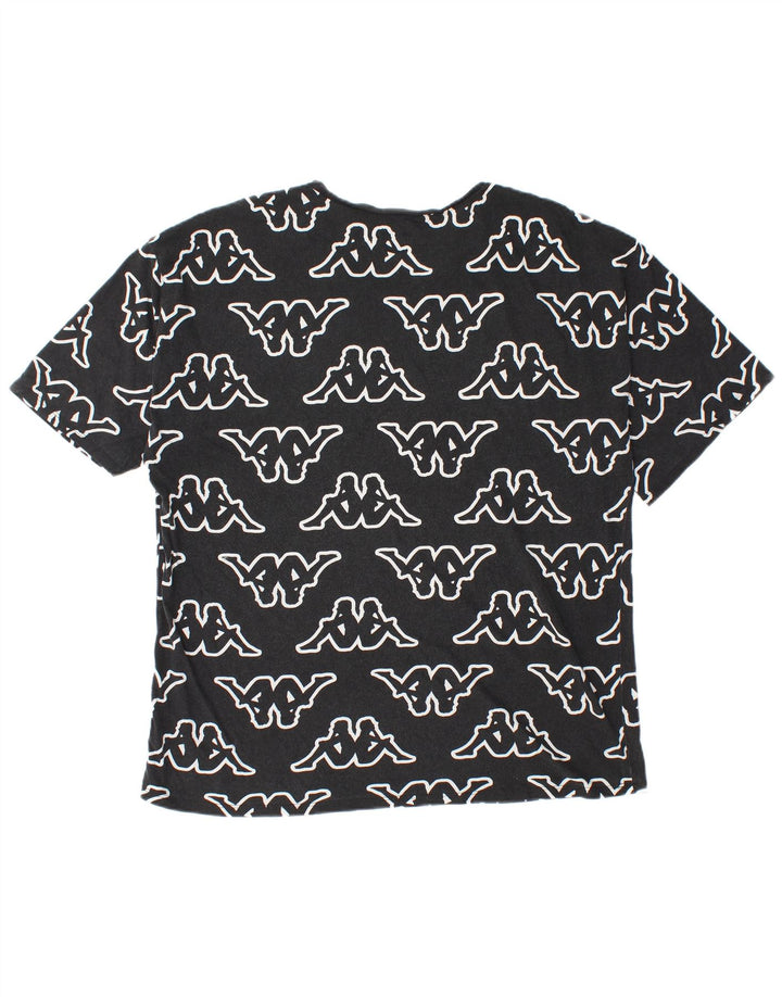 Kappa Mens Tezenis Graphic T-Shirt Top Large Black
