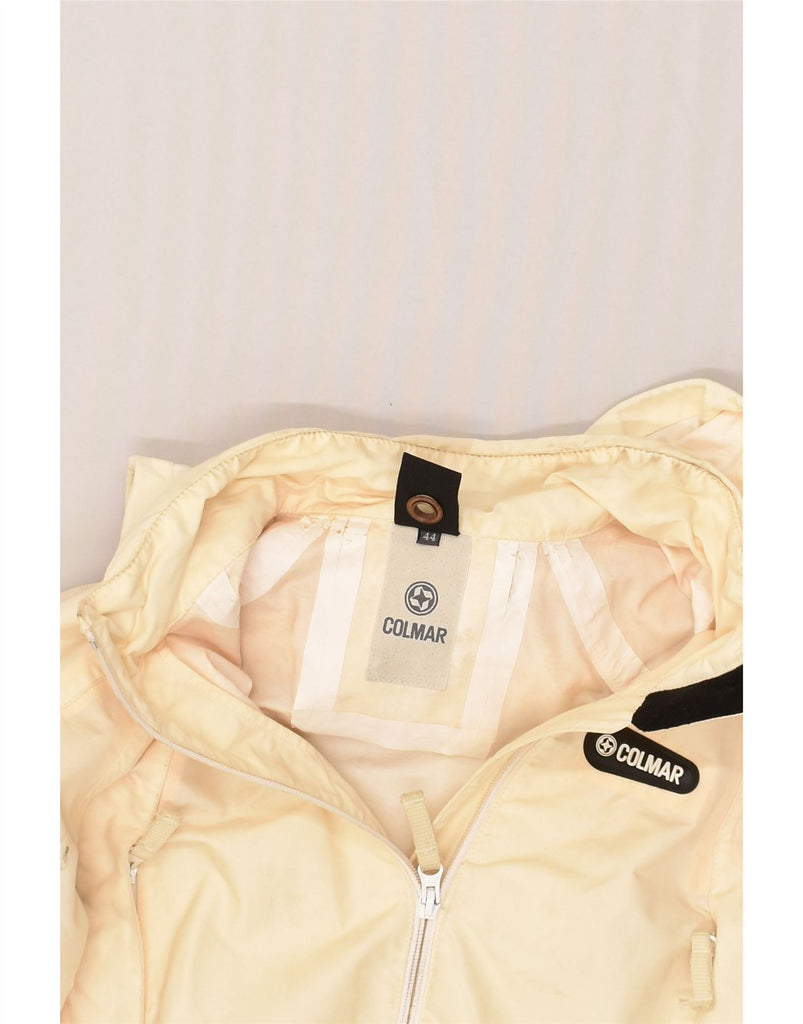 COLMAR Womens Hooded Rain Jacket IT 44 Medium Beige | Vintage Colmar | Thrift | Second-Hand Colmar | Used Clothing | Messina Hembry 