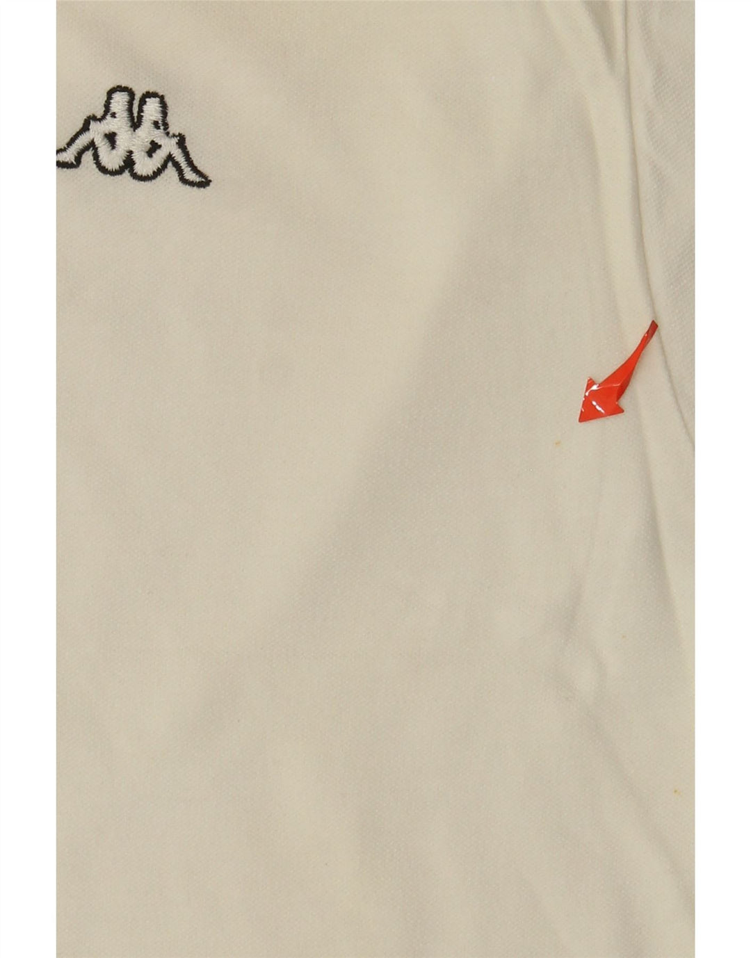 Kappa Mens Polo Shirt Medium White Cotton