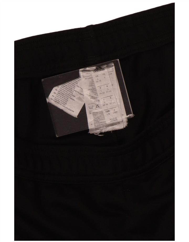 Adidas Womens Climacool Tracksuit Trousers UK 16/18 Large Black Polyester