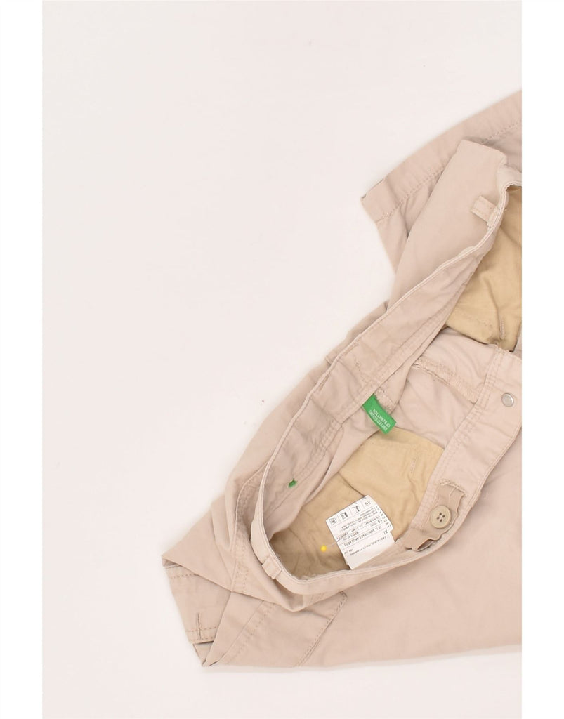 BENETTON Boys Cargo Shorts 10-11 Years XL W26 Beige Cotton | Vintage Benetton | Thrift | Second-Hand Benetton | Used Clothing | Messina Hembry 