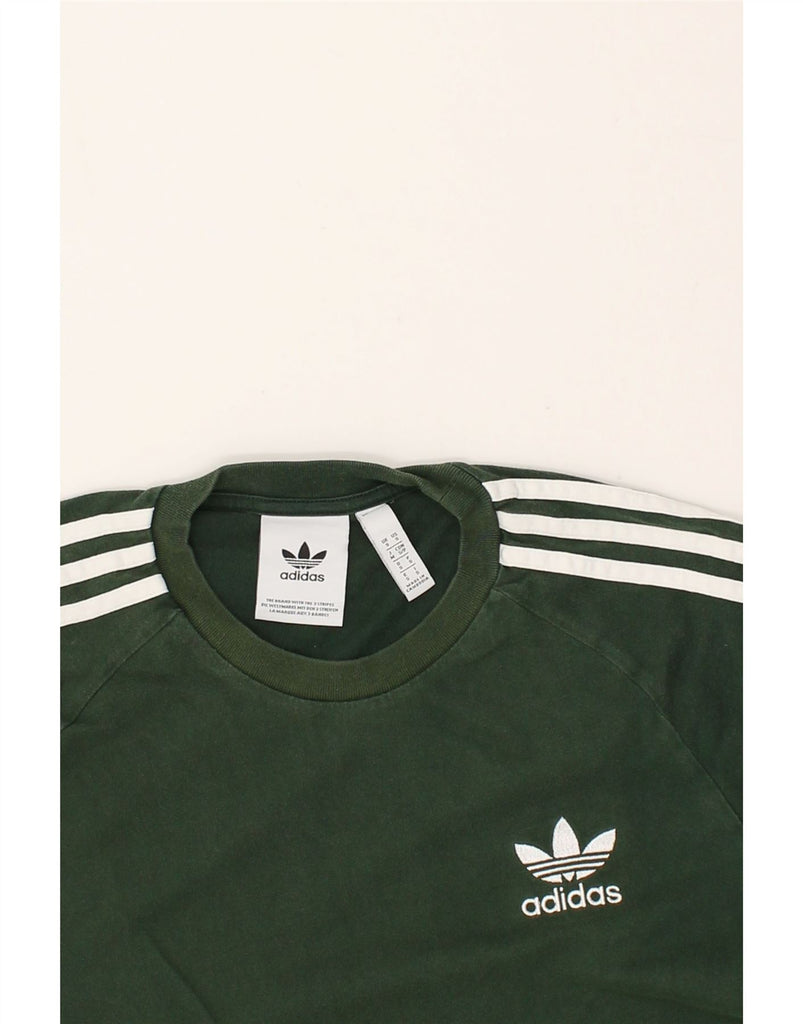 ADIDAS Mens T-Shirt Top Small Green Cotton | Vintage Adidas | Thrift | Second-Hand Adidas | Used Clothing | Messina Hembry 