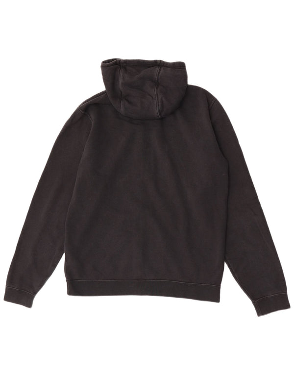 Nike Mens Zip Hoodie Sweater Medium Black Cotton