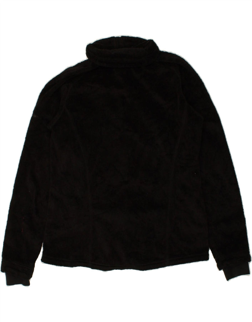 COLUMBIA Womens Interchange Fleece Jacket UK 14 Large Black Polyester | Vintage Columbia | Thrift | Second-Hand Columbia | Used Clothing | Messina Hembry 