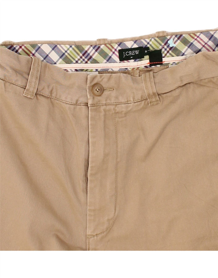 J. CREW Mens Chino Shorts W31 Medium Brown Cotton Vintage J. Crew and Second-Hand J. Crew from Messina Hembry 