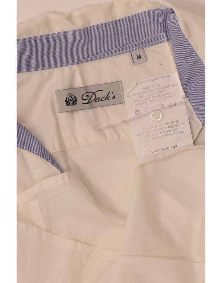 Dack's Womens Shirt UK 12 Medium White Cotton
