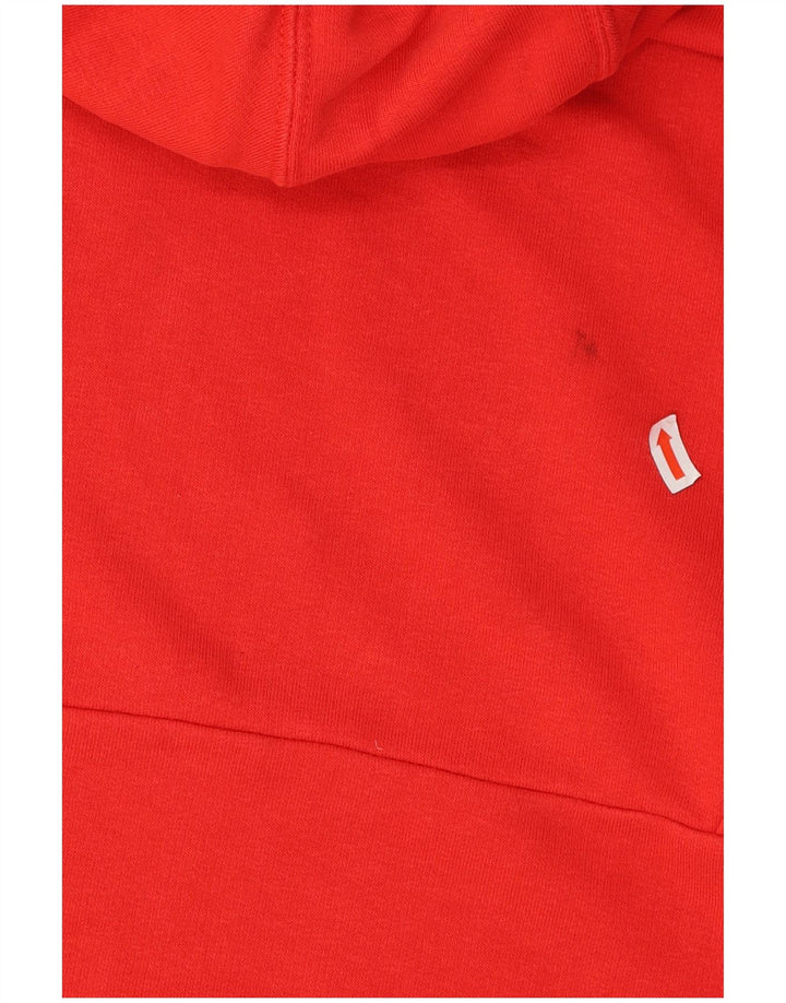 PUMA Mens Hoodie Jumper Small Red Cotton