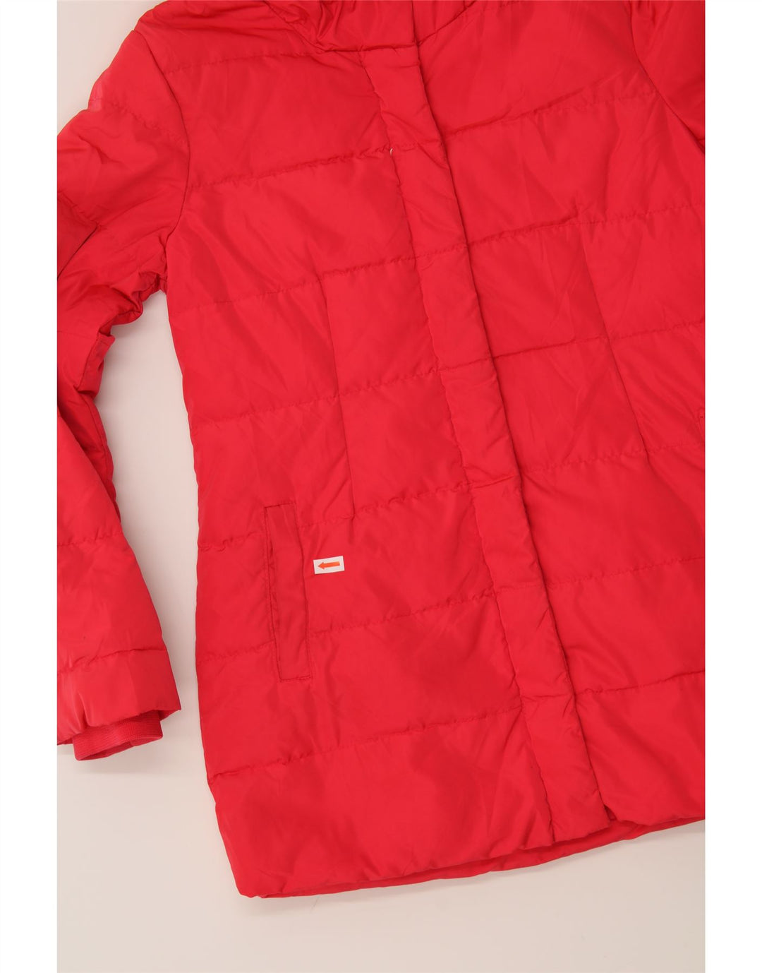 ARMANI JUNIOR Girls Hooded Padded Coat 9-10 Years Pink Polyester Vintage Armani Junior and Second-Hand Armani Junior from Messina Hembry 