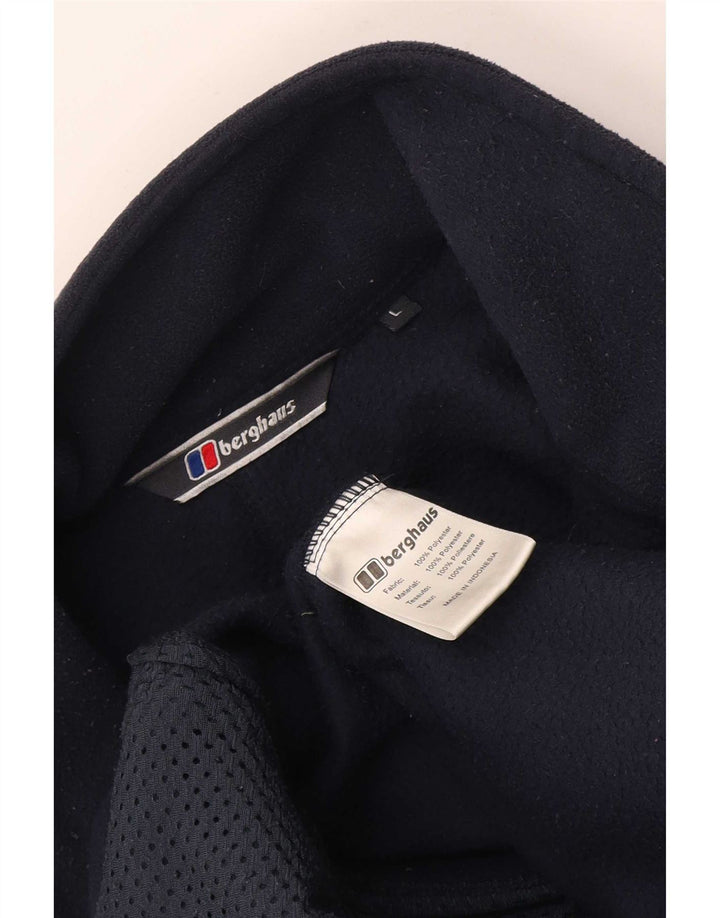 Berghaus Mens Liner Fleece Jacket UK 40 Large Navy Blue Polyester