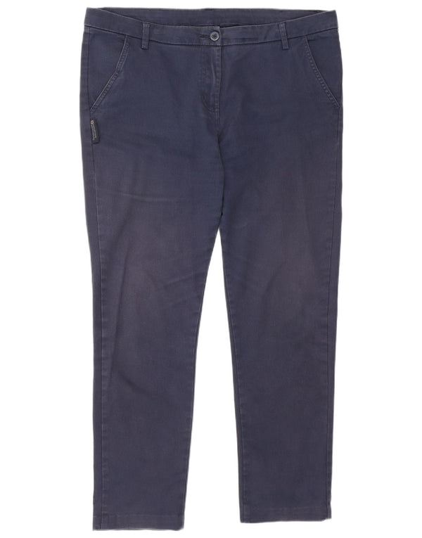 Mountain Warehouse Womens Slim Chino Trousers UK 14 Large W36 L27 Navy Blue