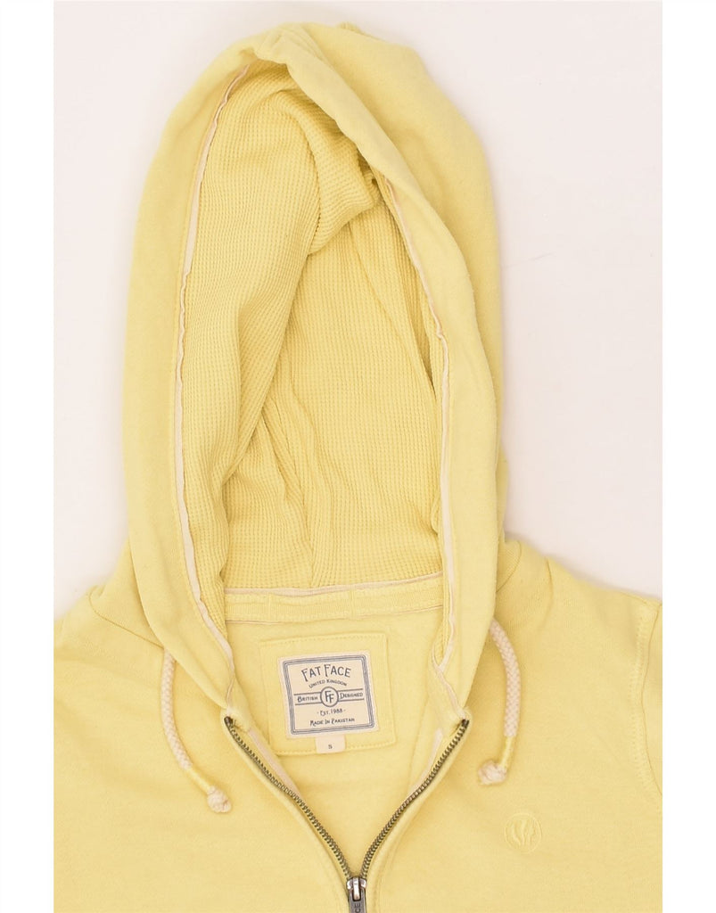 FAT FACE Mens Zip Hoodie Sweater Small Yellow Cotton | Vintage Fat Face | Thrift | Second-Hand Fat Face | Used Clothing | Messina Hembry 