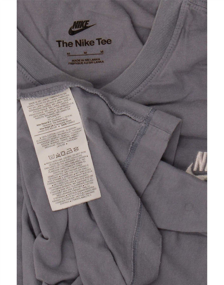 Nike Mens T-Shirt Top Medium Blue Cotton
