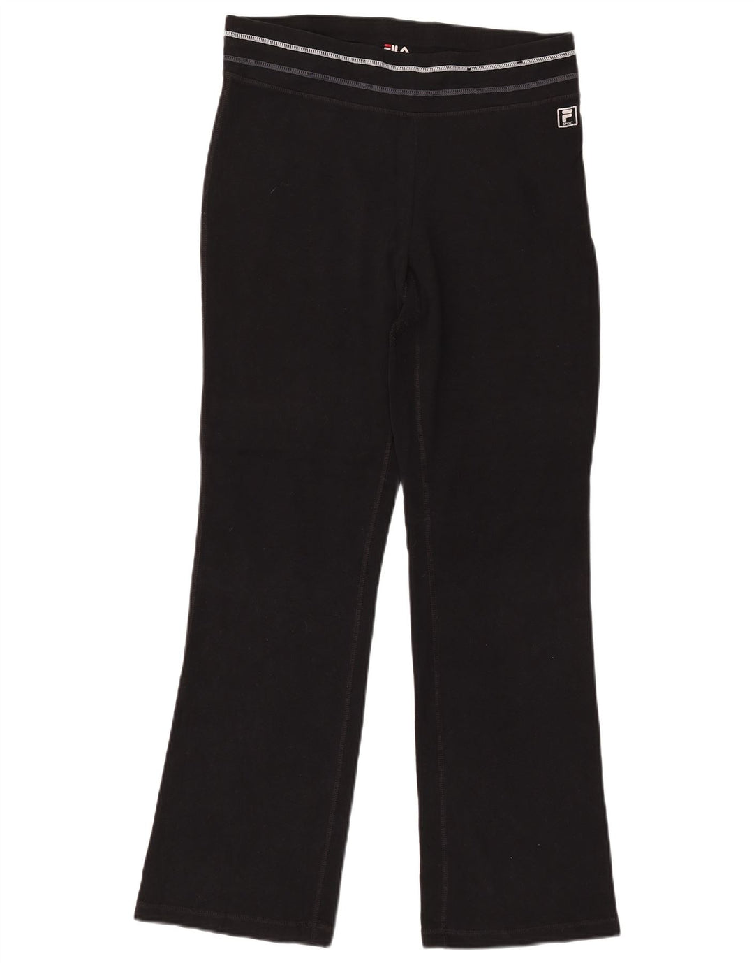 FILA Womens Tracksuit Trousers UK 14 Large  Black Cotton