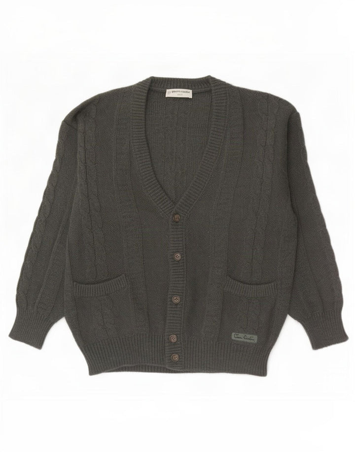 Pierre Cardin Mens Cardigan Sweater IT 48 Medium Khaki