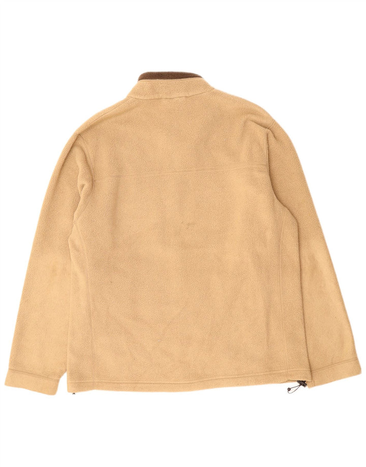 Timberland Mens Fleece Jacket UK 42 XL Beige Polyester