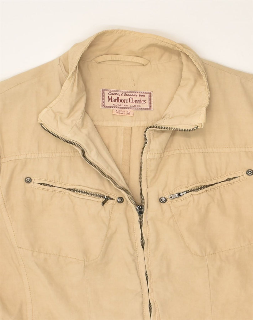 MARLBORO CLASSICS Womens Utility Jacket EU 40 Medium Beige Cotton | Vintage Marlboro Classics | Thrift | Second-Hand Marlboro Classics | Used Clothing | Messina Hembry 