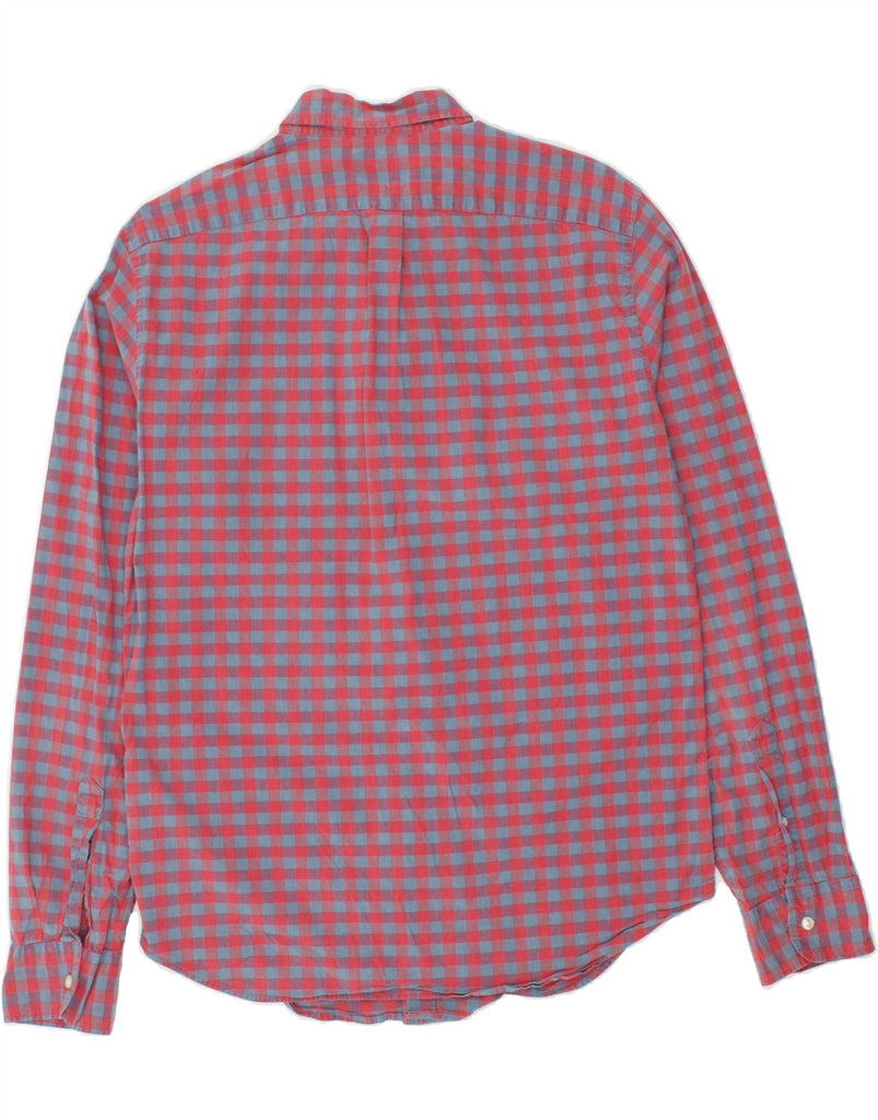 J. CREW Mens Slim Shirt Large Red Gingham Cotton | Vintage J. Crew | Thrift | Second-Hand J. Crew | Used Clothing | Messina Hembry 