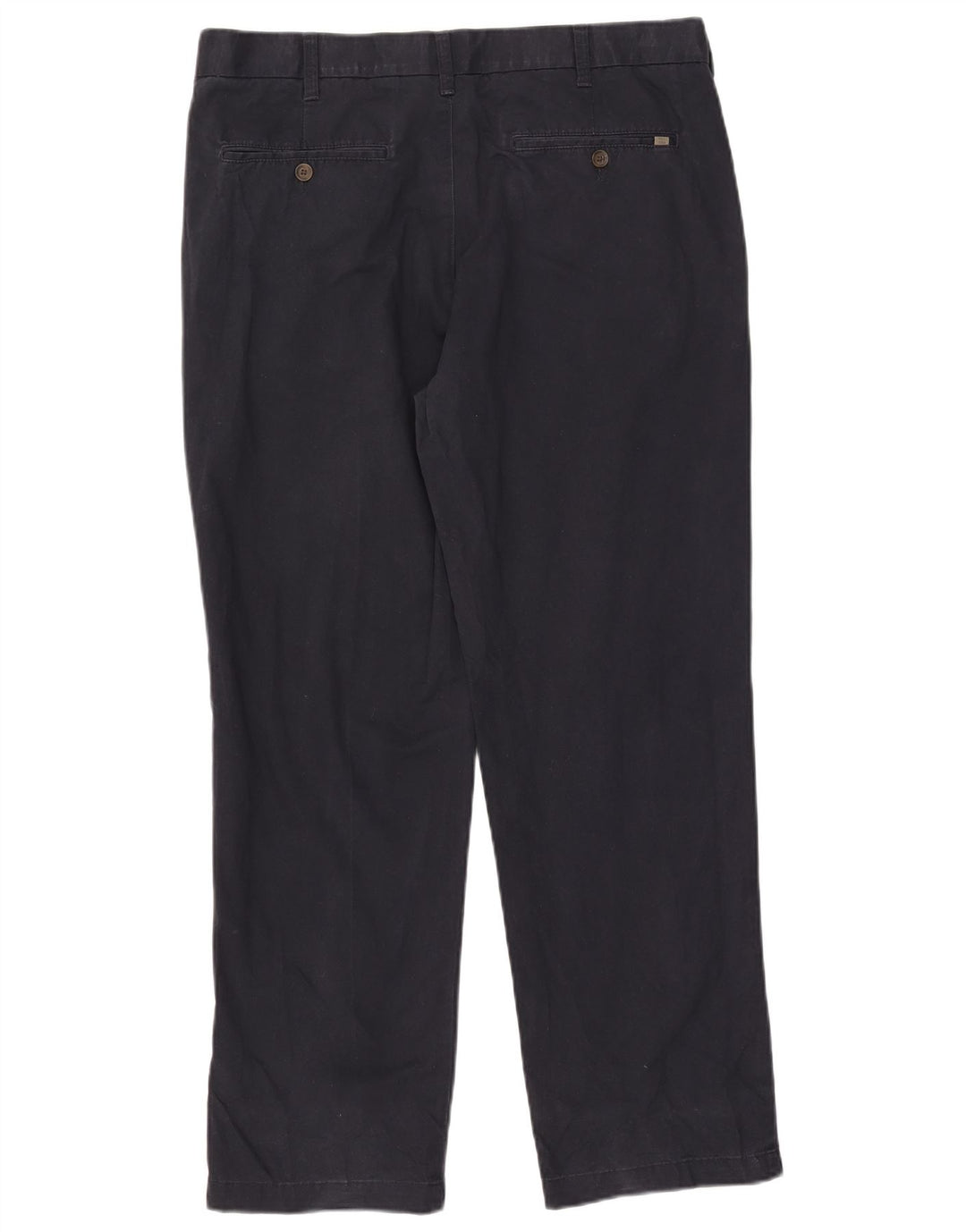 Marks & Spencer Mens Straight Regular Chino Trousers W38 L31 Navy Blue