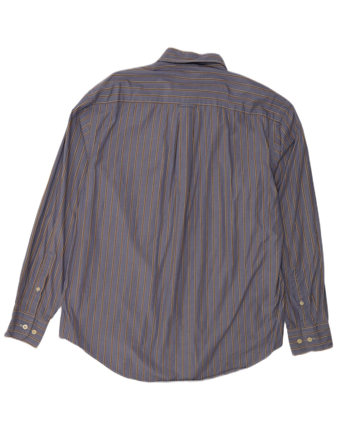 Nautica Mens Shirt Medium Blue Pinstripe Cotton