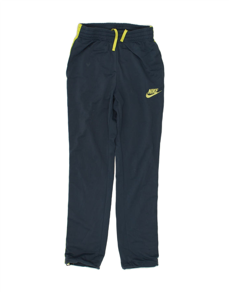 NIKE Mens Tracksuit Trousers Small Blue Polyester | Vintage Nike | Thrift | Second-Hand Nike | Used Clothing | Messina Hembry 