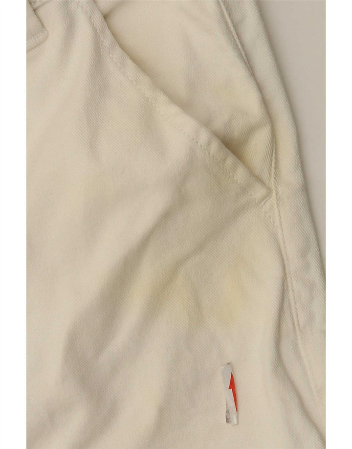 Zara Mens Chino Shorts EU 42 Large W32 White Cotton