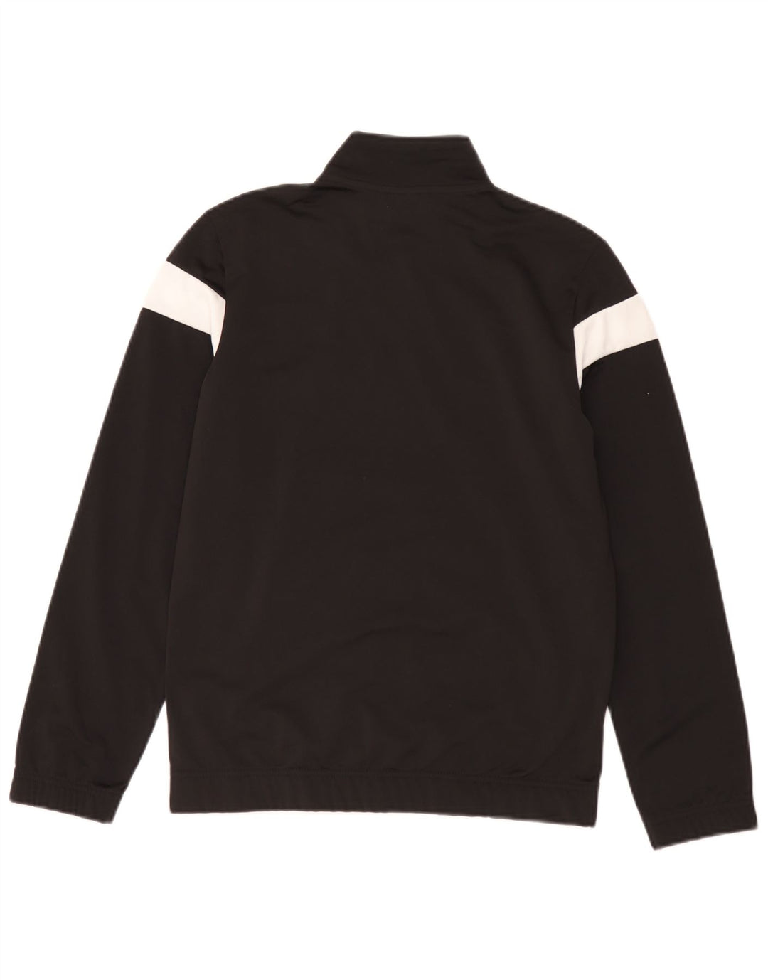 Puma Boys Tracksuit Top Jacket 13-14 Years Black Colourblock Polyester