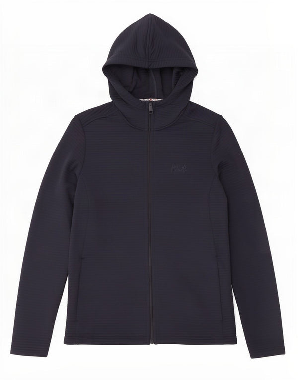 Jack Wolfskin Womens Hooded Tracksuit Top Jacket UK 10/12 Medium Navy Blue
