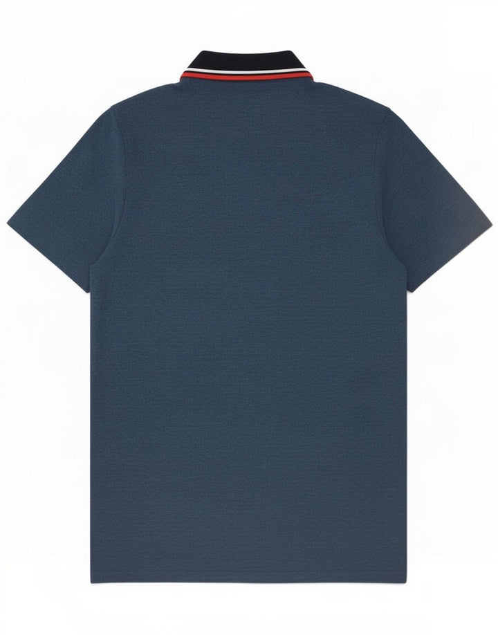 Jack & Jones Mens Polo Shirt Medium Blue Cotton