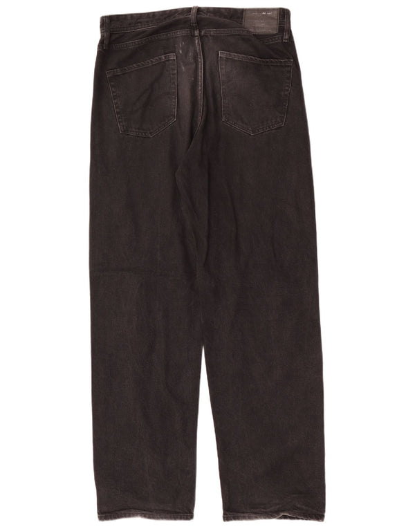 Jack & Jones Mens Loose Jeans W31 L34 Black Cotton