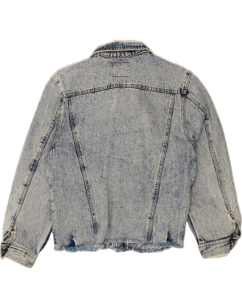 POP 84 Womens Denim Jacket UK 10 Small Blue Cotton Vintage POP 84 and Second-Hand POP 84 from Messina Hembry 