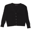 Marks & Spencer Womens Crop Oversized Cardigan Sweater UK 8 Small Black