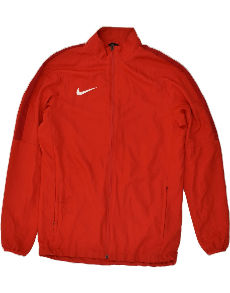 NIKE Mens Dri Fit Graphic Tracksuit Top Jacket Medium Red Polyester Vintage Nike and Second-Hand Nike from Messina Hembry 