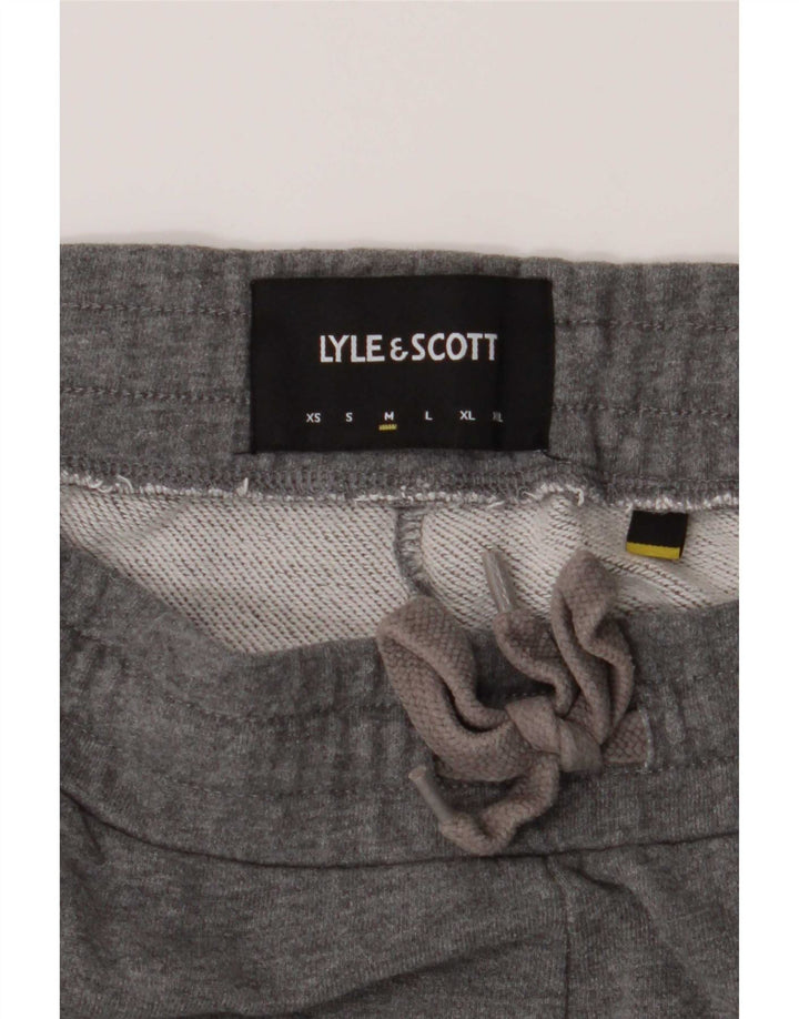 Lyle & Scott Mens Tracksuit Trousers Joggers Medium Grey Cotton