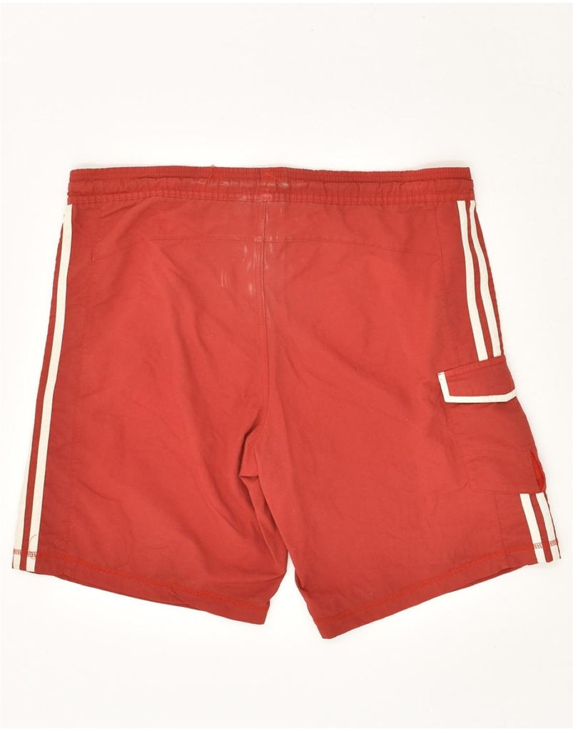 ADIDAS Mens Sport Shorts XL Red Polyester | Vintage Adidas | Thrift | Second-Hand Adidas | Used Clothing | Messina Hembry 