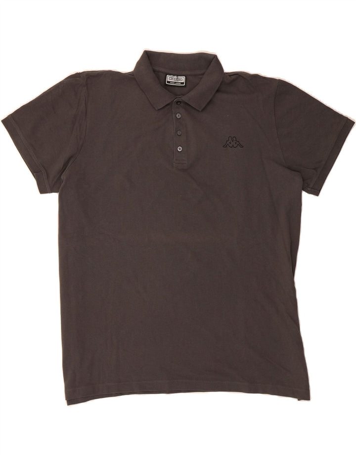 KAPPA Mens Polo Shirt 3XL Grey Cotton Vintage Kappa and Second-Hand Kappa from Messina Hembry 