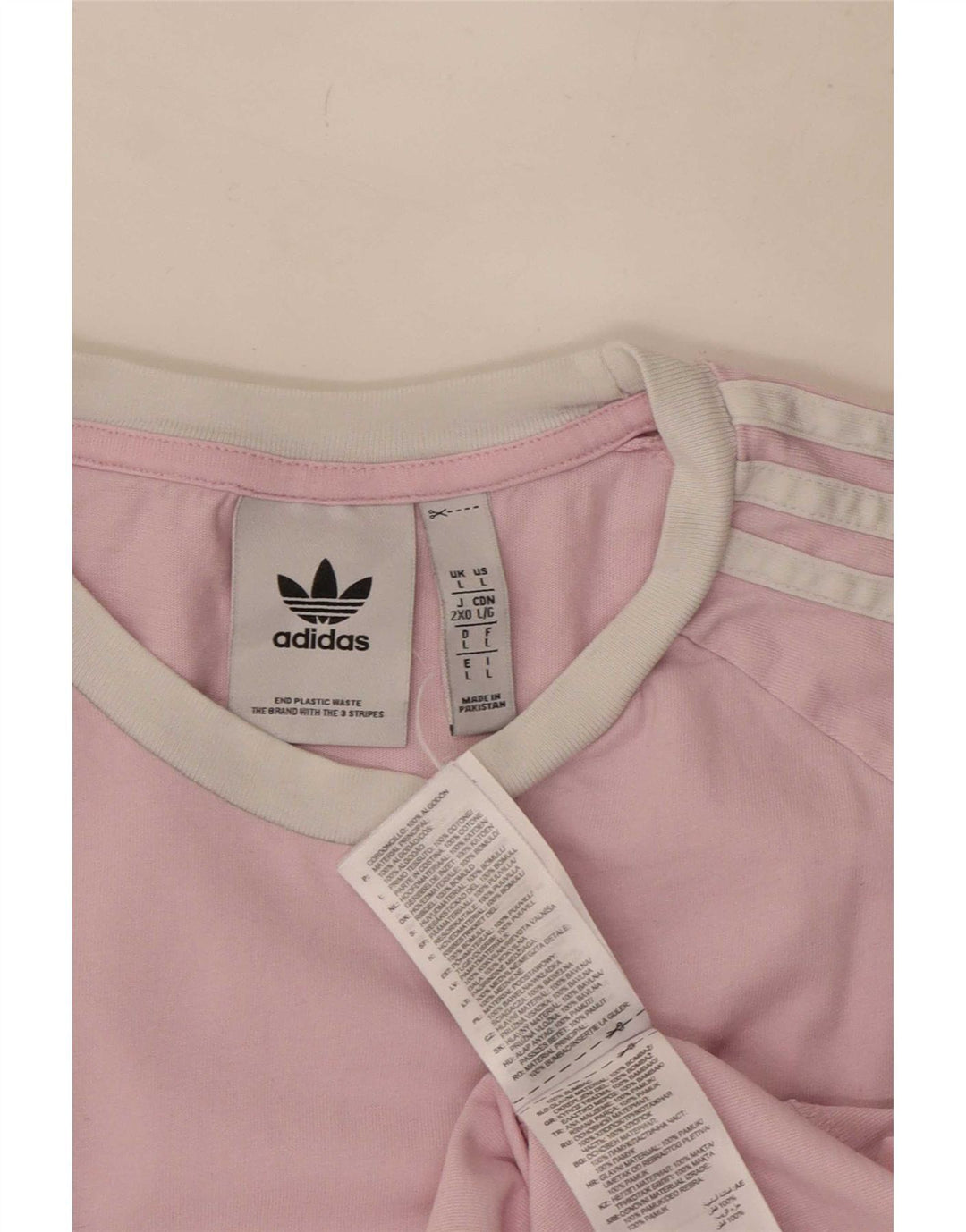 Adidas Mens T-Shirt Top Large Pink Cotton