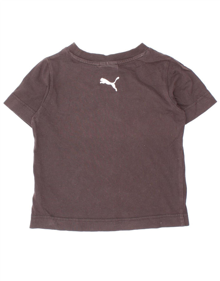 Puma Girls Graphic T-Shirt Top 5-6 Years Black