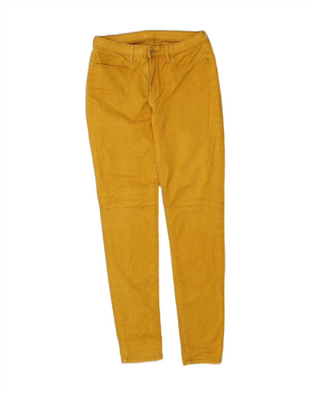LEVI'S Womens Skinny Jeans W27 L29 Yellow Cotton Vintage Levi's and Second-Hand Levi's from Messina Hembry 