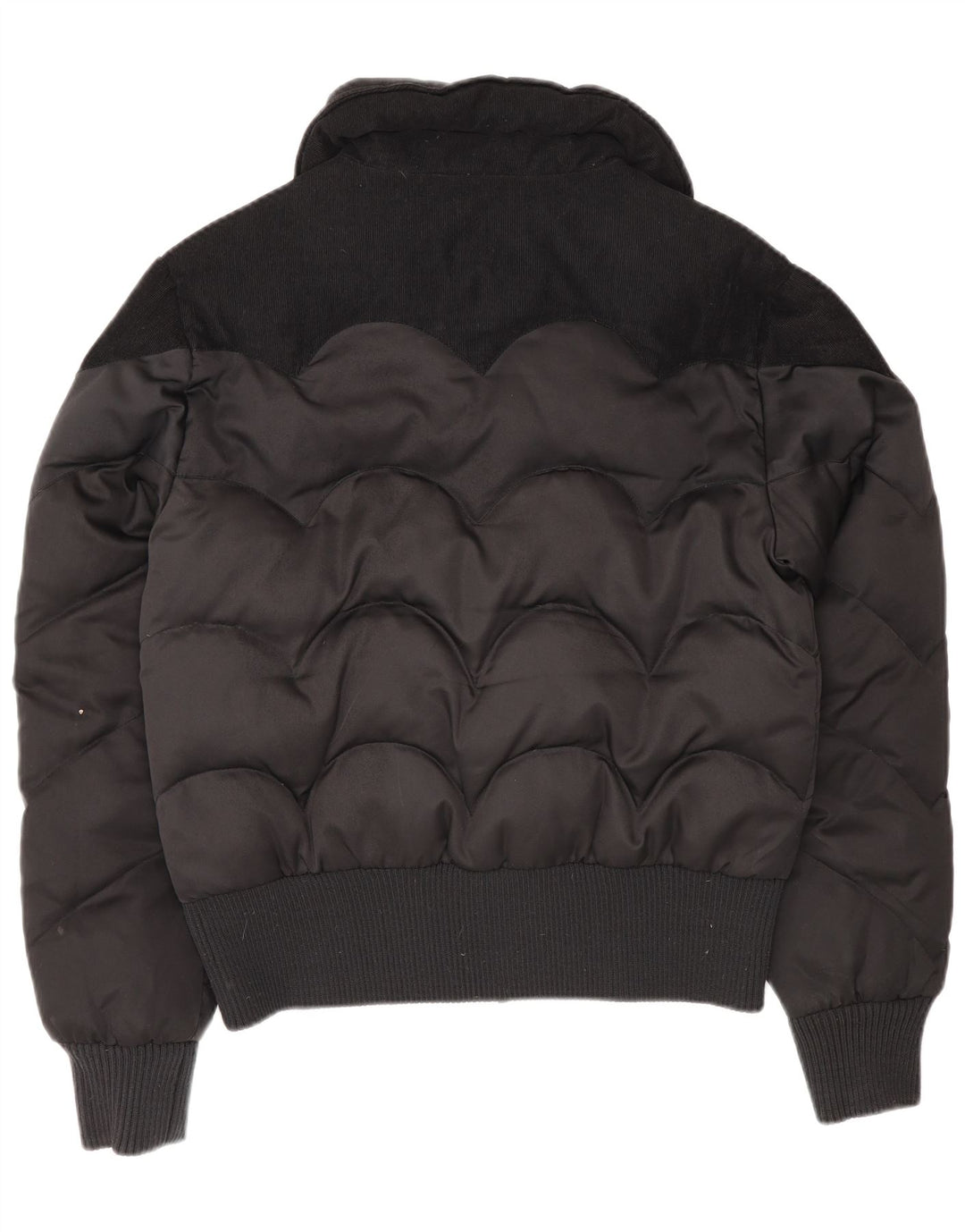 Levi's Womens Padded Bomber Jacket UK 16 Large Black Polyester