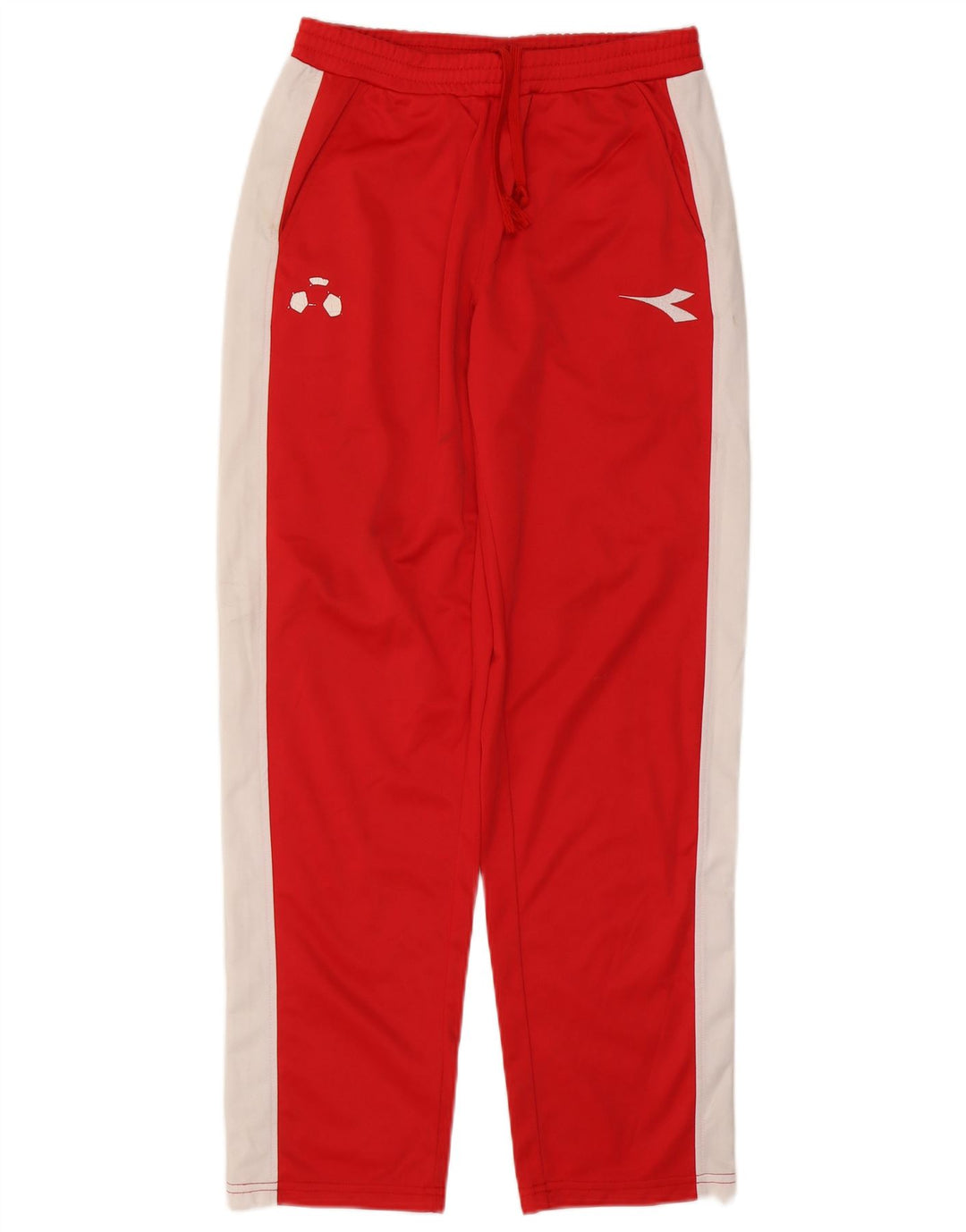 Diadora Mens Tracksuit Trousers Medium  Red Colourblock Polyester