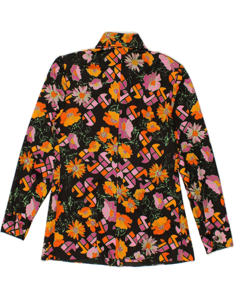 CONFEZIONI Womens Shirt IT 48 XL Black Floral Vintage Confezioni and Second-Hand Confezioni from Messina Hembry 