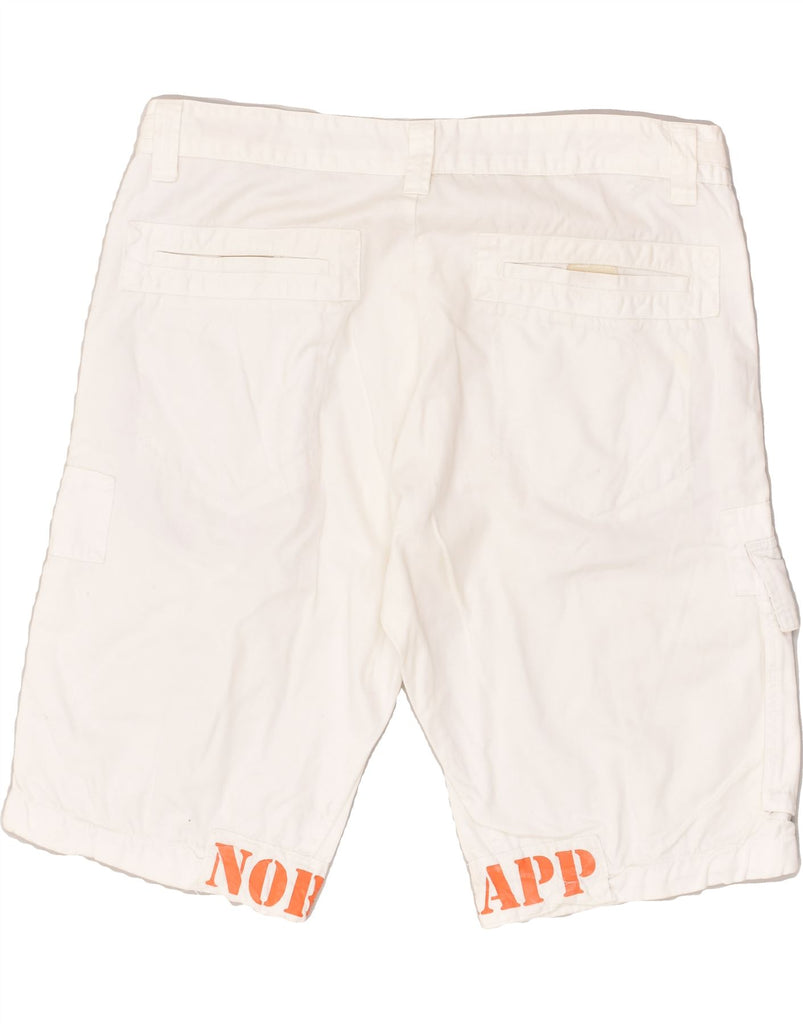 NORDKAPP Womens Cargo Shorts W36 XL White Cotton | Vintage Nordkapp | Thrift | Second-Hand Nordkapp | Used Clothing | Messina Hembry 