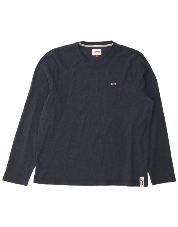 Tommy Hilfiger Mens Top Long Sleeve XL Navy Blue Cotton