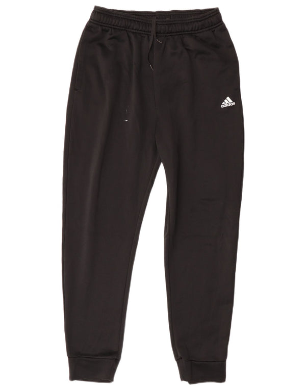 Adidas Boys Tracksuit Trousers Joggers 12-13 Years  Black Polyester