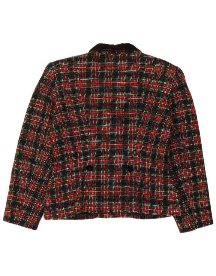 AUSTRALIAN L'ALPINA Womens Blazer Jacket IT 44 Medium Multicoloured Check