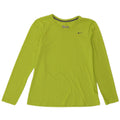 Nike Womens Dri Fit Regular Fit Top Long Sleeve UK 14 Medium Green