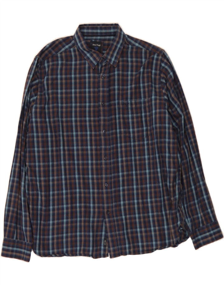 JAMES PRINGLE Mens Shirt XL Multicoloured Check Cotton Vintage James Pringle and Second-Hand James Pringle from Messina Hembry 