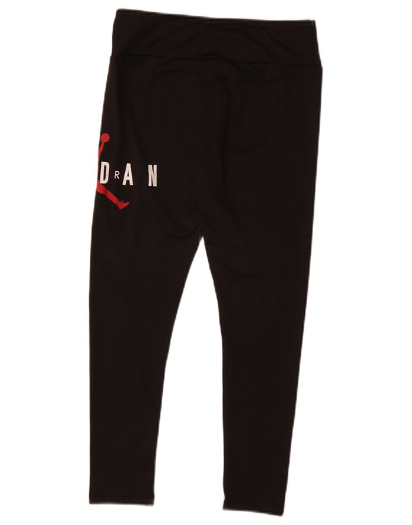 Jordan Girls Graphic Leggings 10-11 Years Medium Black Polyester
