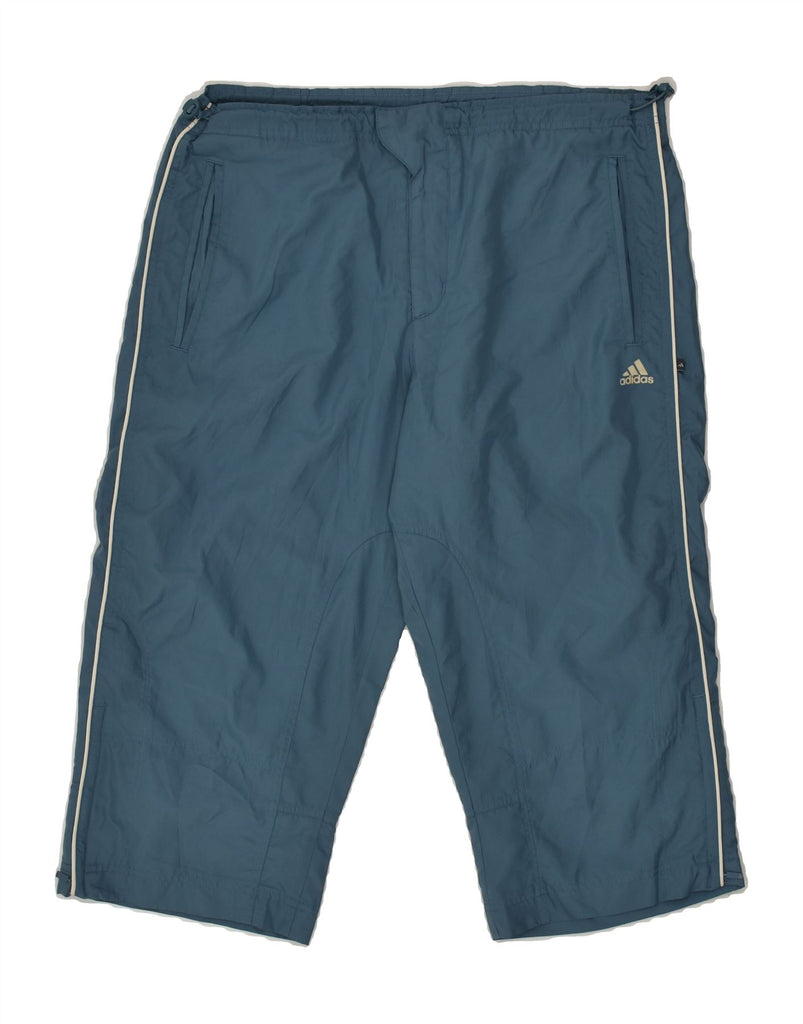 ADIDAS Mens Sport Shorts Medium Blue Polyester | Vintage Adidas | Thrift | Second-Hand Adidas | Used Clothing | Messina Hembry 