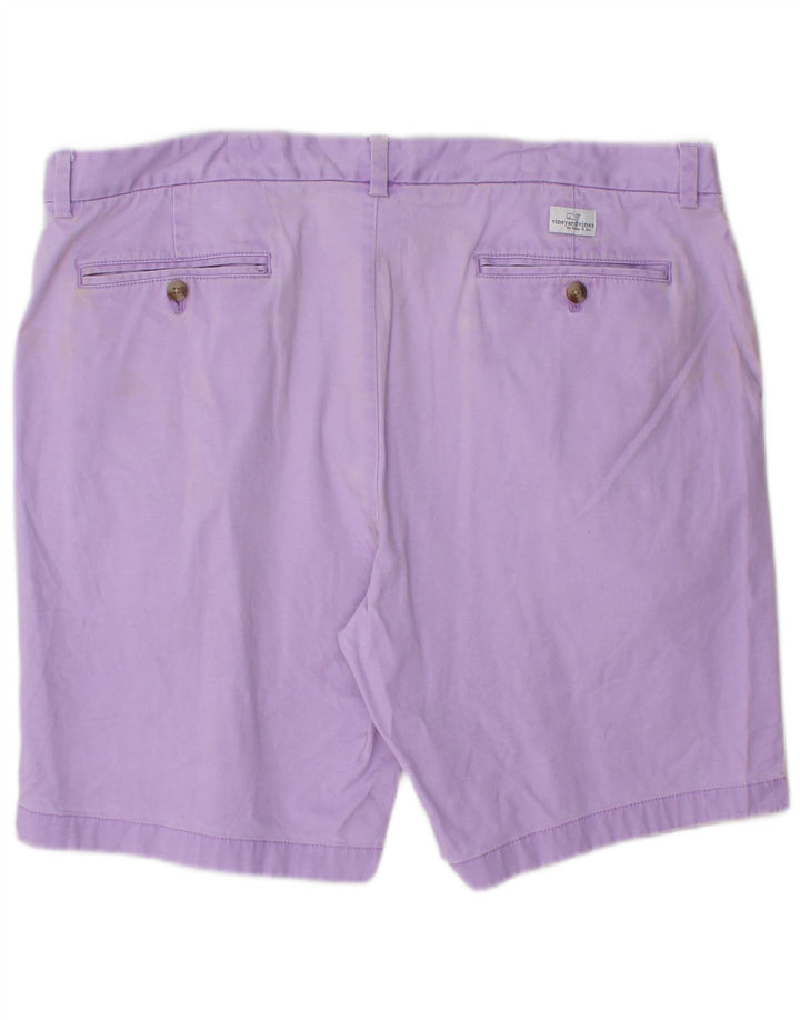 VINEYARD VINES Mens Chino Shorts W38 XL Purple Cotton